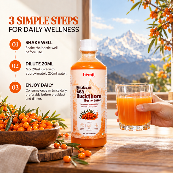 Himalayan Sea Buckthorn Berry Juice (Pulp) | 500 ml